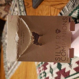 HOME IS WHERE YOUR PUG IS 🐾  SILVER  NECKLACE